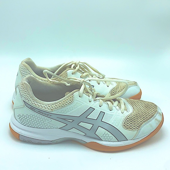 ASICS gel rocket white sneakers size 8